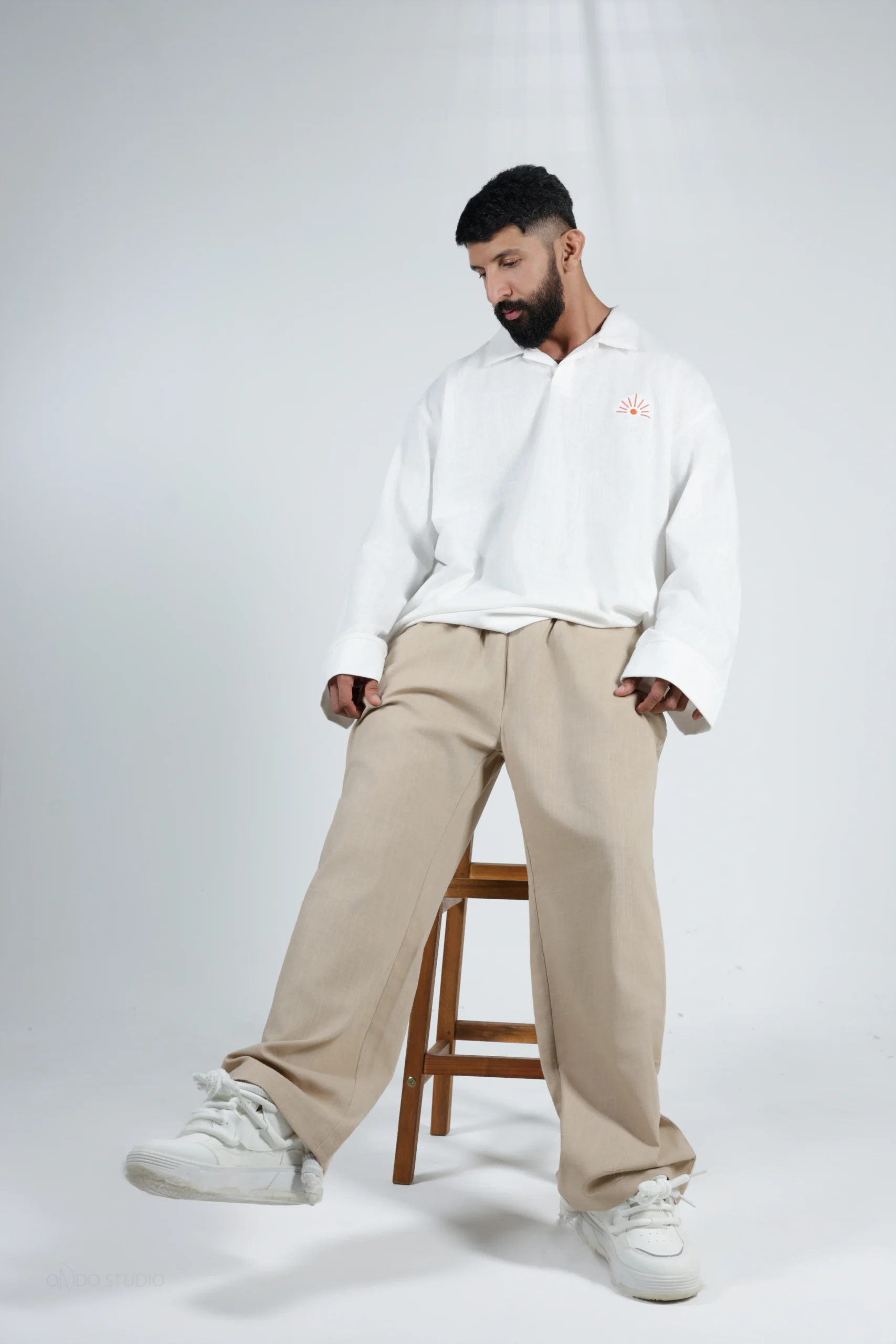 487A0029_(2) Beige Linen trousers - Image 4