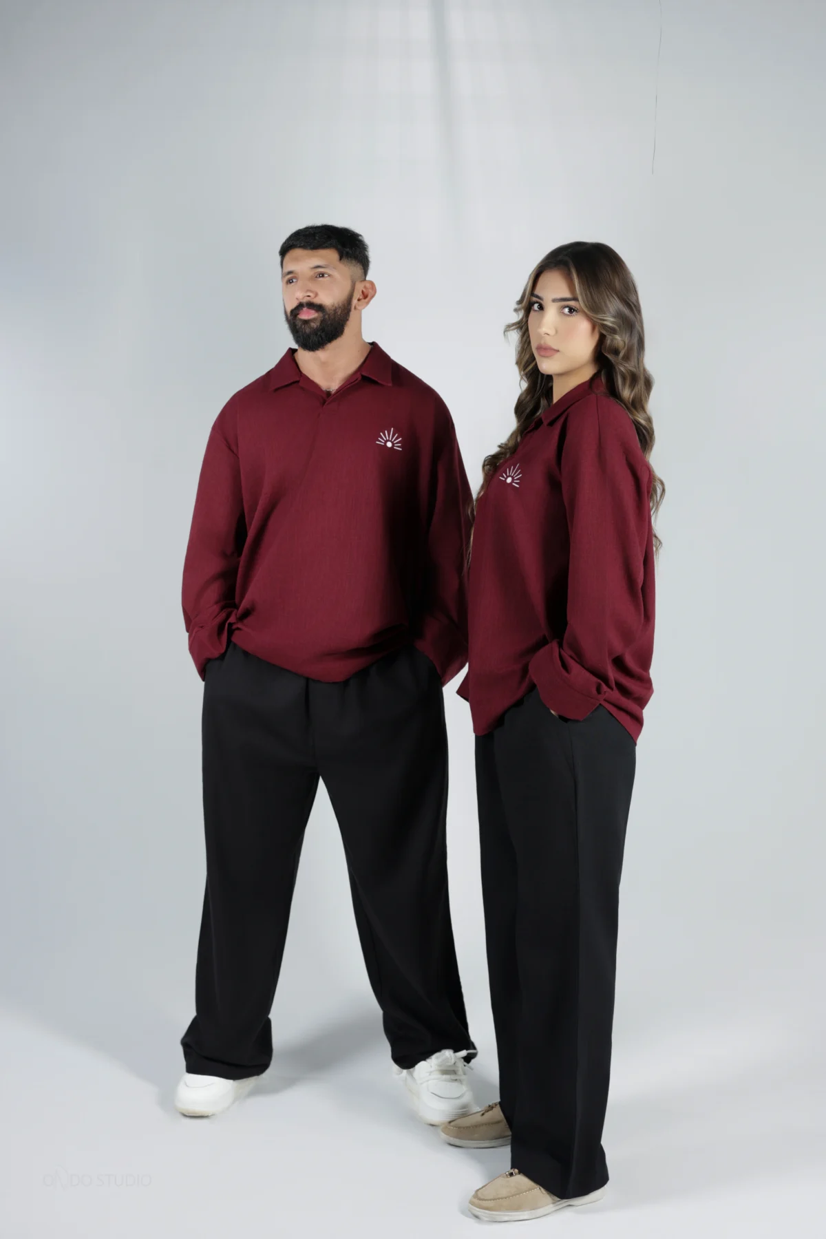 Shirt Deep Burgundy Linen - Image 3