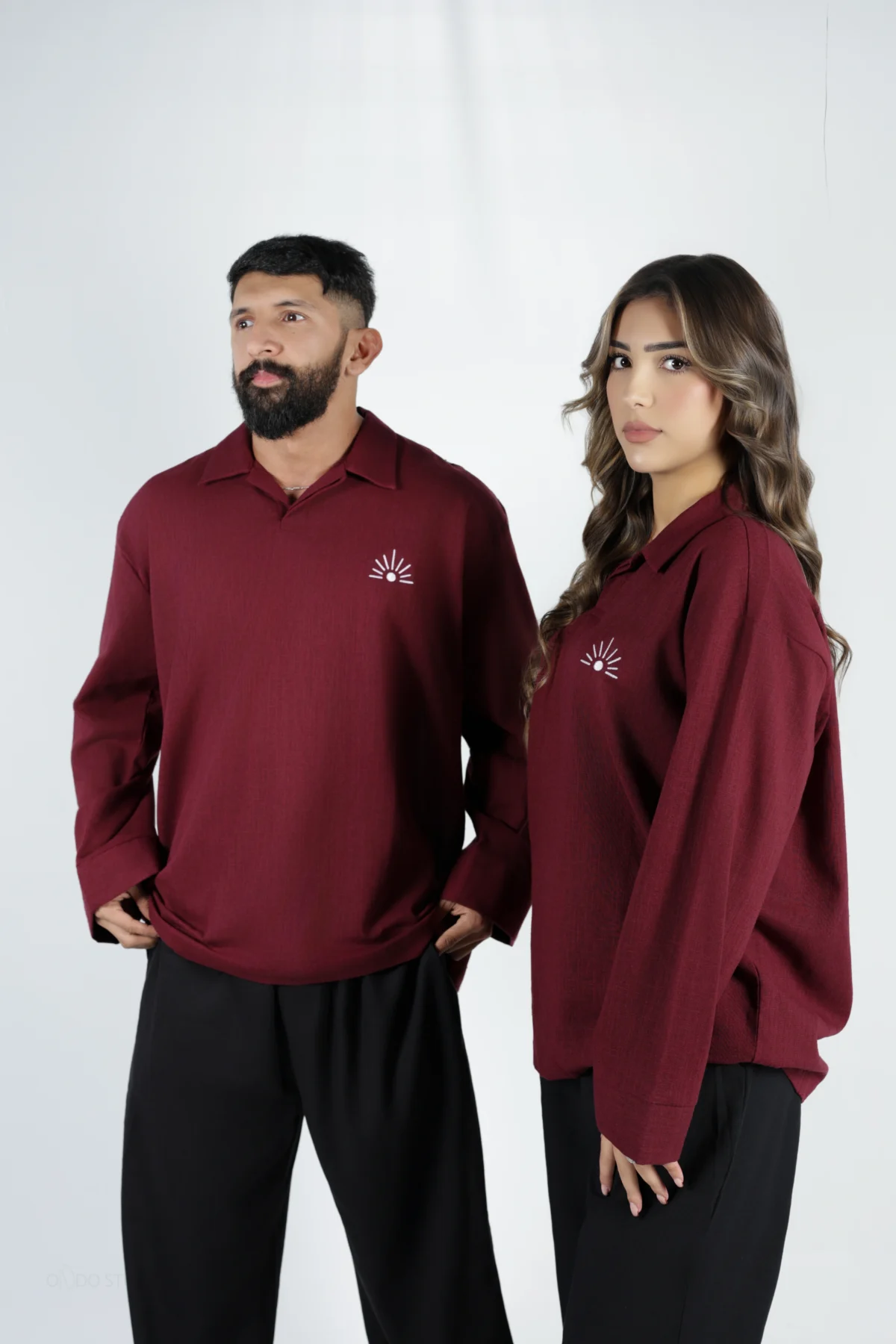 Shirt Deep Burgundy Linen - Image 2
