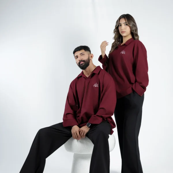 Shirt Deep Burgundy Linen