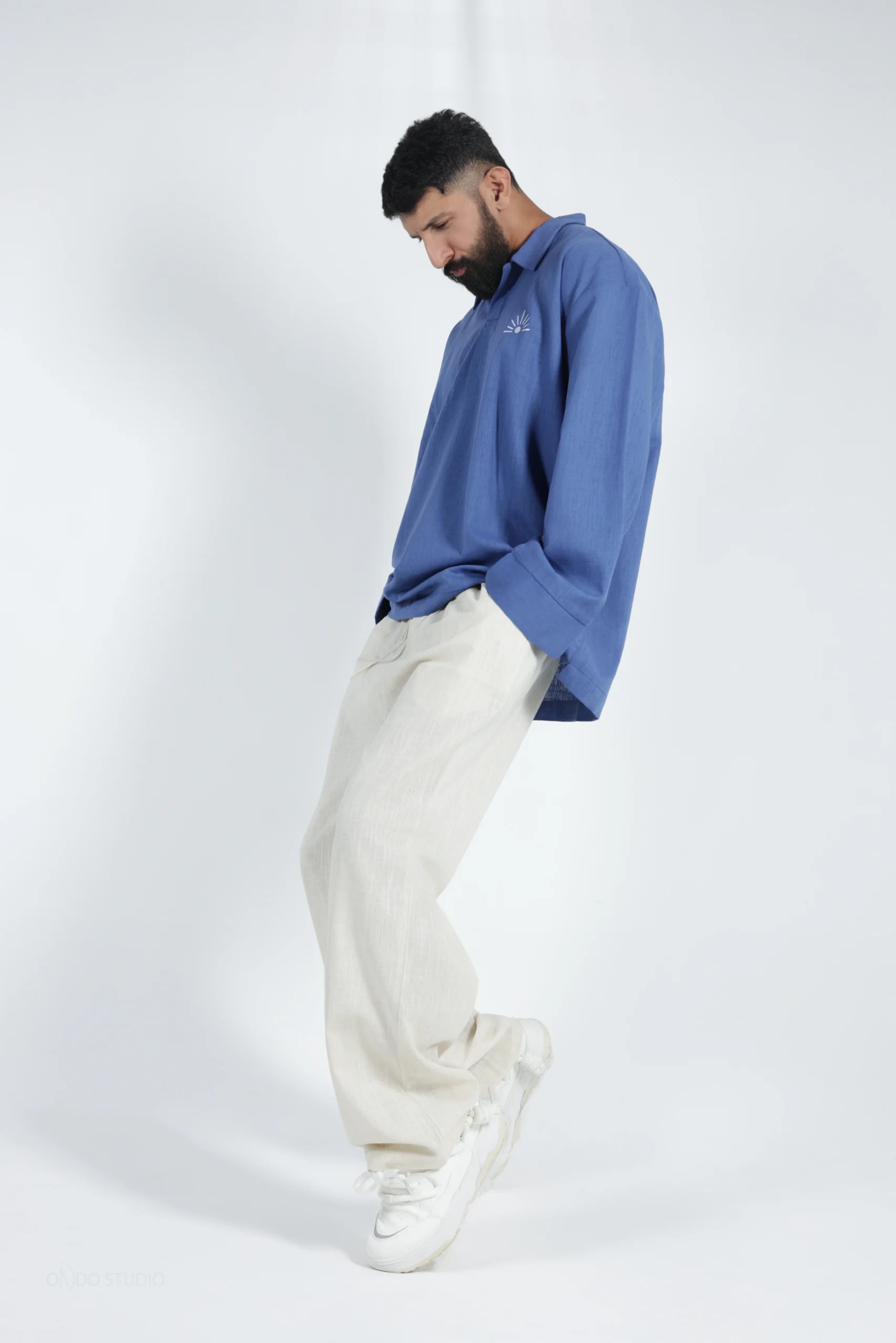 487A9730_(2) Light Beige Linen trousers - Image 3