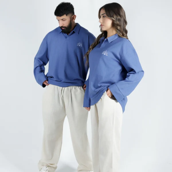 Shirt Ocean Blue Linen